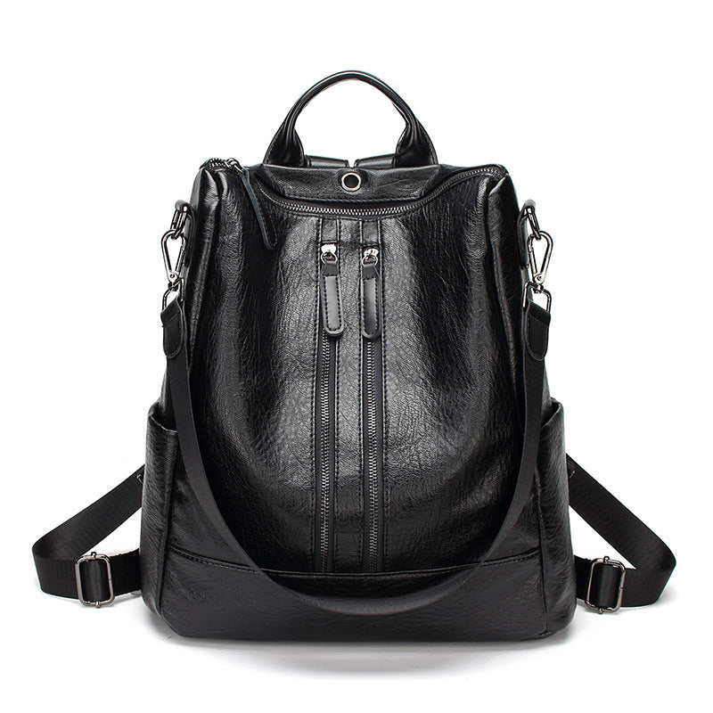 Adiffu Casual Soft Leather Backpack For Women