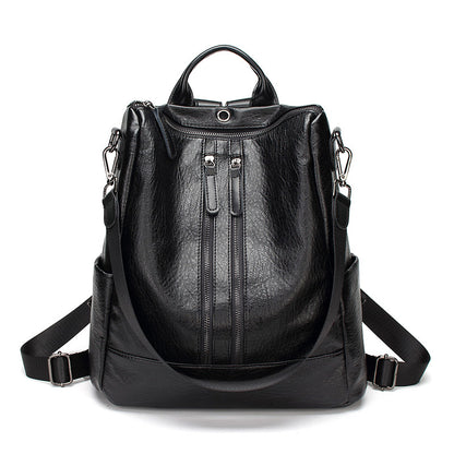 Adiffu Casual Soft Leather Backpack For Women