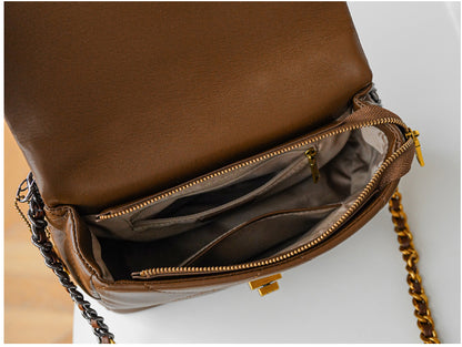 Adiffu Elegant Soft Leather Crossbody Tote