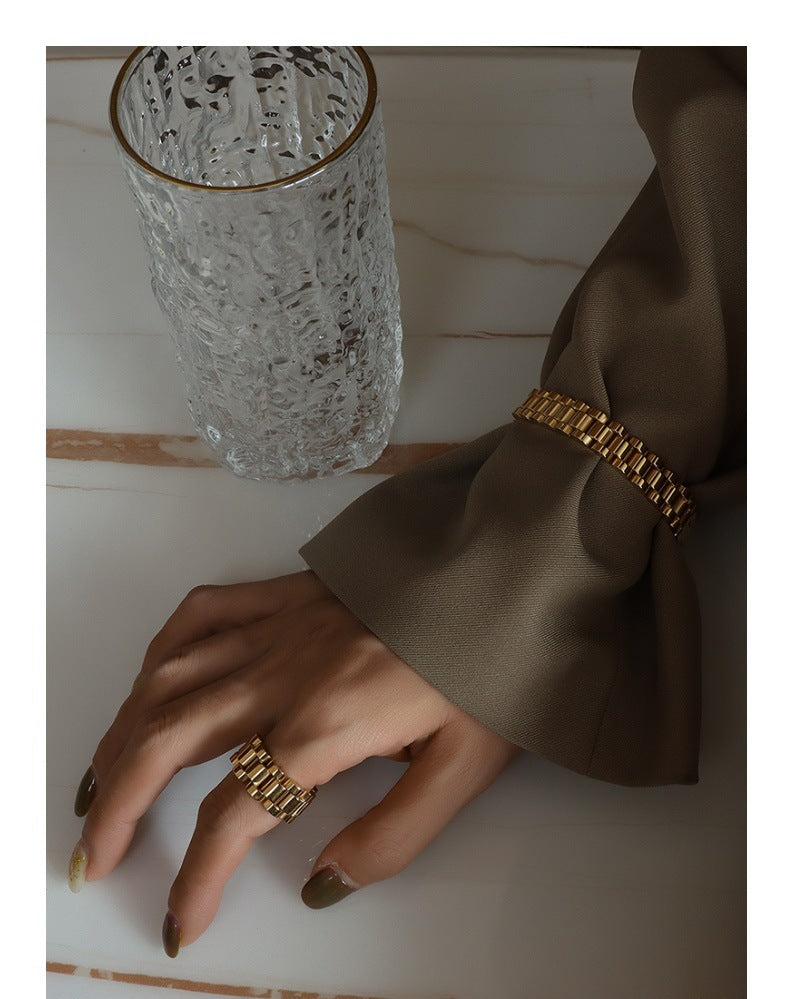 Adiffu Strap Type Heavy Industry Index Finger Ring