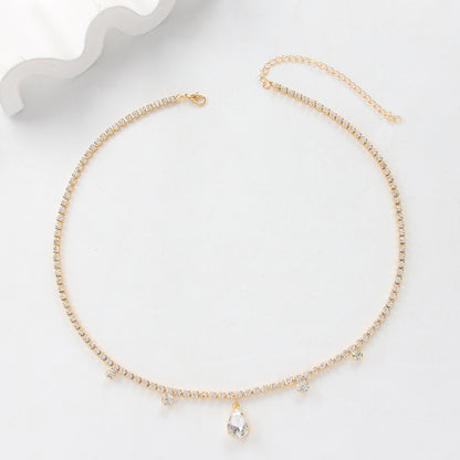 Adiffu Exotic fashion water Drop Head Chain