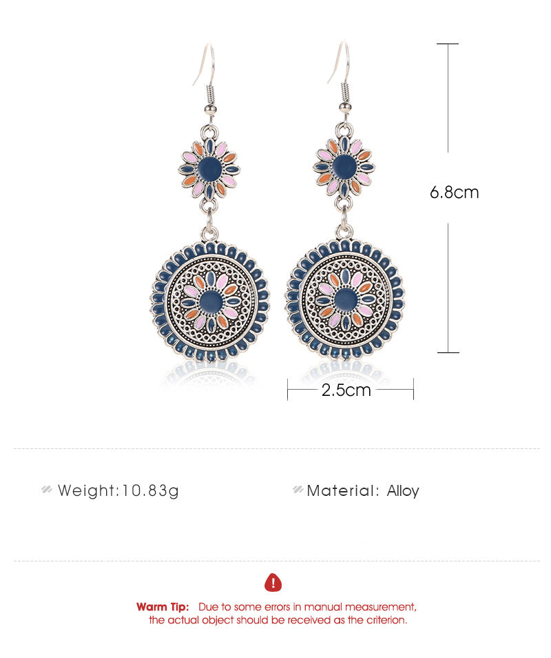 Long Little Daisy Vintage Earrings
