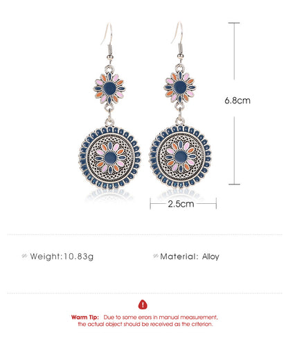Long Little Daisy Vintage Earrings