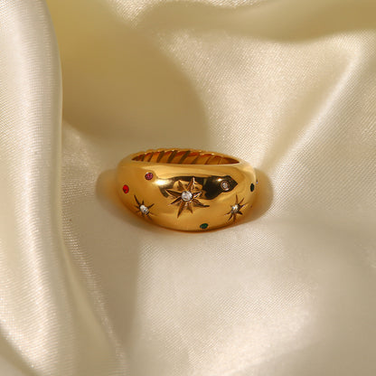 Adiffu Star Gold Ring