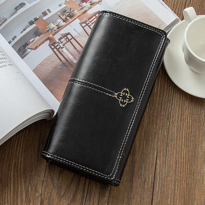 Adiffu Retro Long Multifunctional Wallet