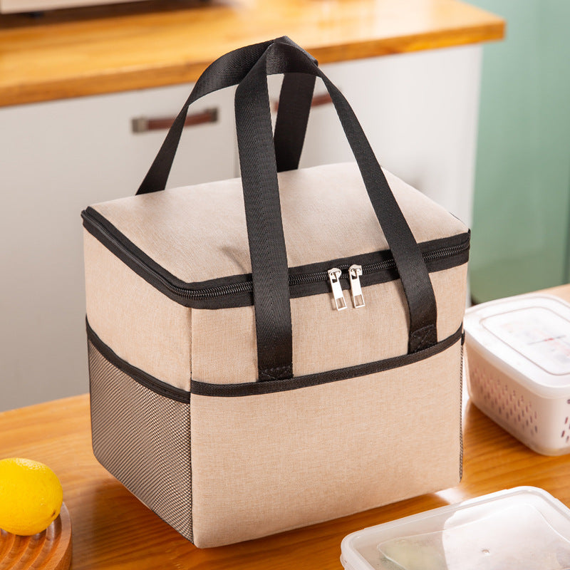 Large Insulated Bag Waterproof Portable Bento Bag Ice Bag Thickened Large Lunch Box Bag Picnic Bag