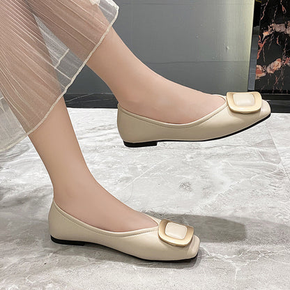 New Square Head Soft Soled Comfortable Women's Shoes