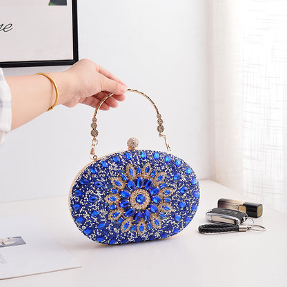 Adiffu Fashion Banquet Clutch Bag Dress Evening Bag Diamond Set Bag