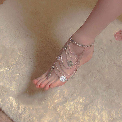 Multi-layer Fringe Anklet