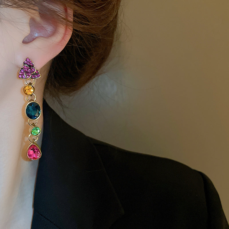 Adiffu Baroque Colored Gemstone Jewelry Set