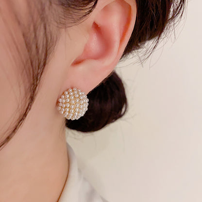 Adiffu Sweet Delicate Imitation Pearl Earrings