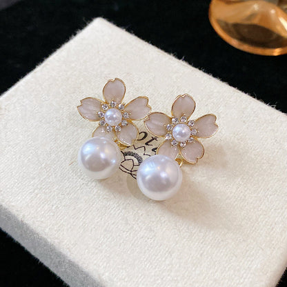 Pearl Flower Earrings