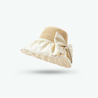 Adiffu Large Brimmed Bow Sunshade Hat
