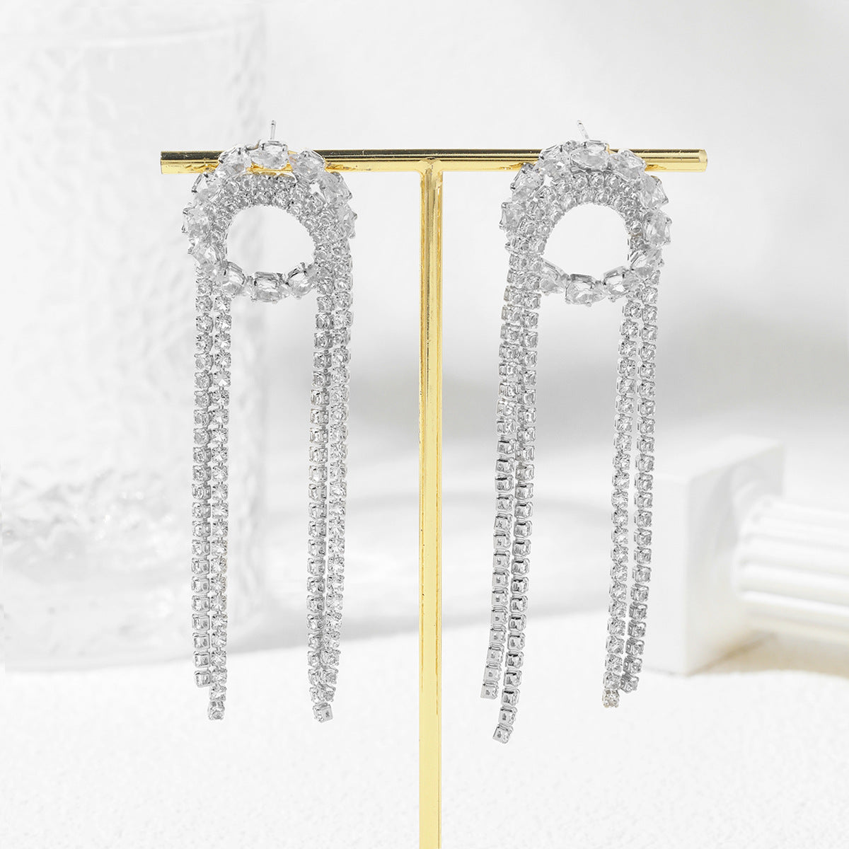 Light Luxury Personality Tassel Earrings Accessories