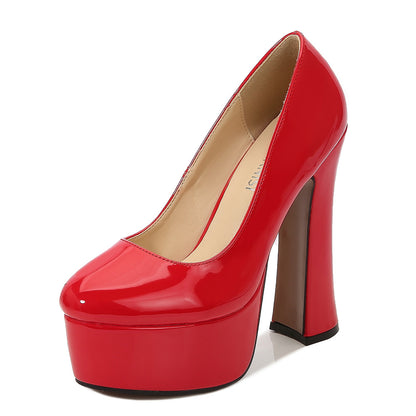 Adiffu French Vintage Chunky Heels