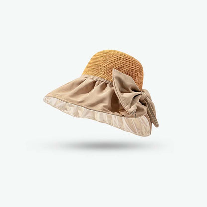 Adiffu Large Brimmed Bow Sunshade Hat