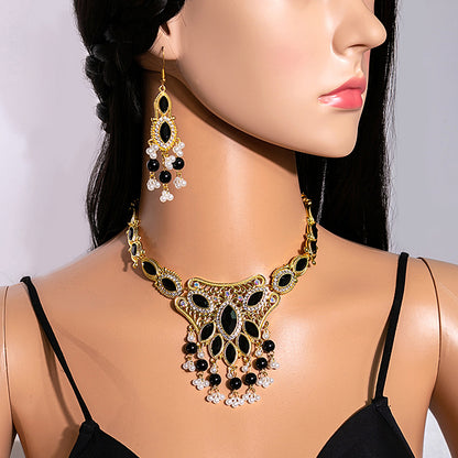 European and American Retro National Style Jewelry Set