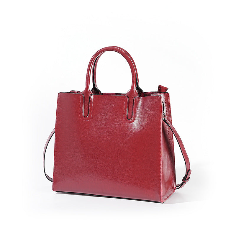 Adiffu Large Capacity Genuine Leather Business Bag For Women