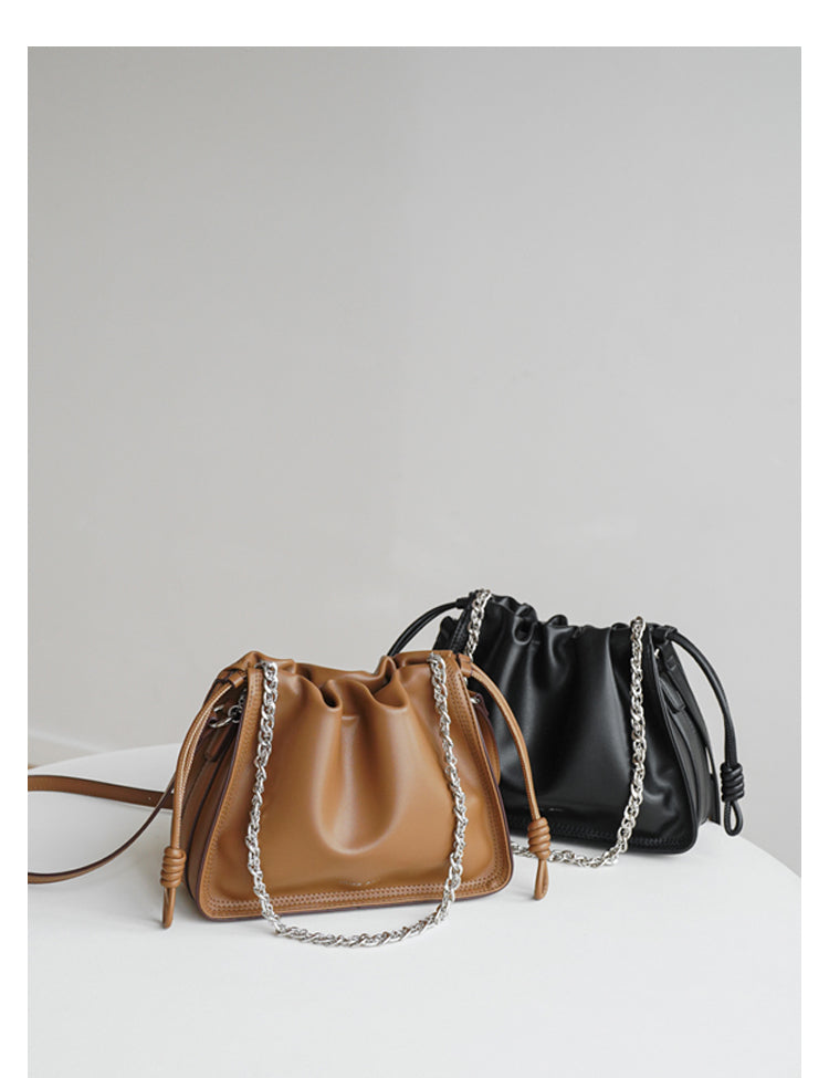 Adiffu Fresh Chain Pleated Bag