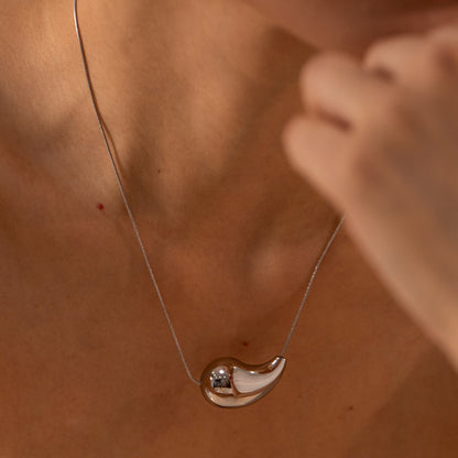 Adiffu Chubby Drop Pendant Necklace