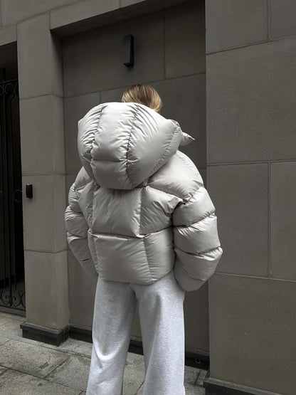 Adiffu Personalized Short Hooded Cotton-padded Jacket