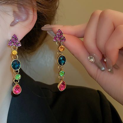 Adiffu Baroque Colored Gemstone Jewelry Set