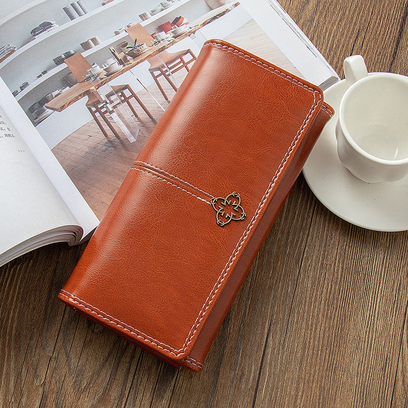 Adiffu Retro Long Multifunctional Wallet