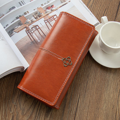 Adiffu Retro Long Multifunctional Wallet