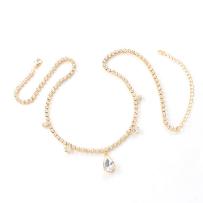 Adiffu Exotic fashion water Drop Head Chain