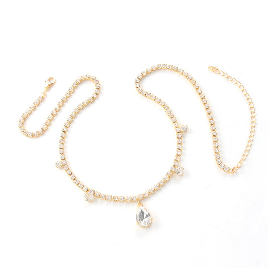 Adiffu Exotic fashion water Drop Head Chain
