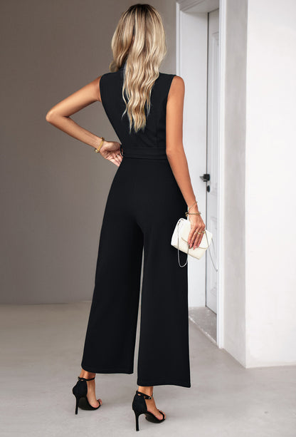 Adiffu Elegant Women's Sleeveless Jumpsuit