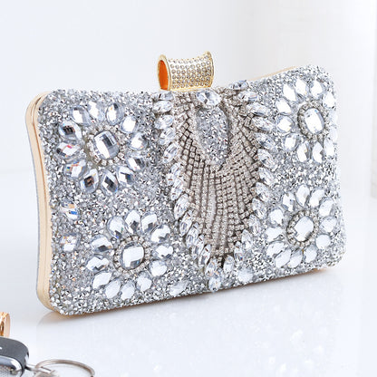 Adiffu Wedding Rhinestone Clutch Bag