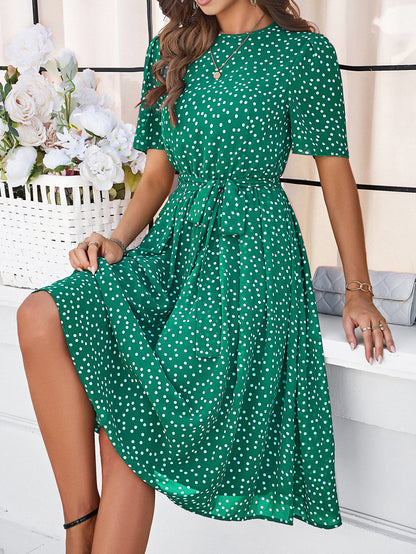 Summer Casual Polka Dot Print Dress