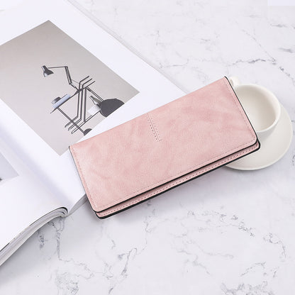 Adiffu Simple And Thin Money Clip Multi-Card Anti-degaussing Retro Change Clutch Bag