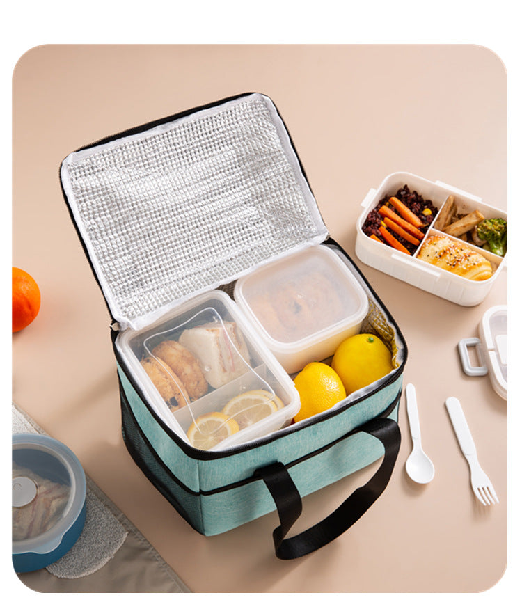 Large Insulated Bag Waterproof Portable Bento Bag Ice Bag Thickened Large Lunch Box Bag Picnic Bag