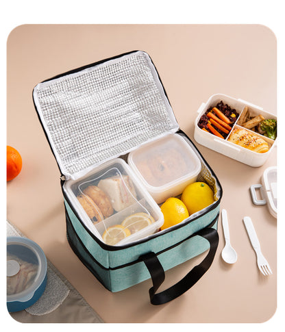 Large Insulated Bag Waterproof Portable Bento Bag Ice Bag Thickened Large Lunch Box Bag Picnic Bag