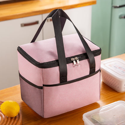Large Insulated Bag Waterproof Portable Bento Bag Ice Bag Thickened Large Lunch Box Bag Picnic Bag