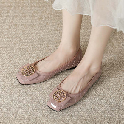 Adiffu Comfortable Soft Sole Soft Leather Flats