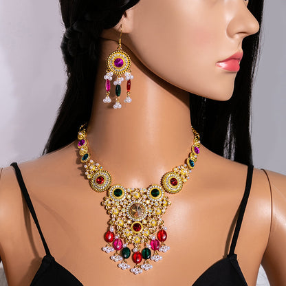 European and American Retro National Style Jewelry Set
