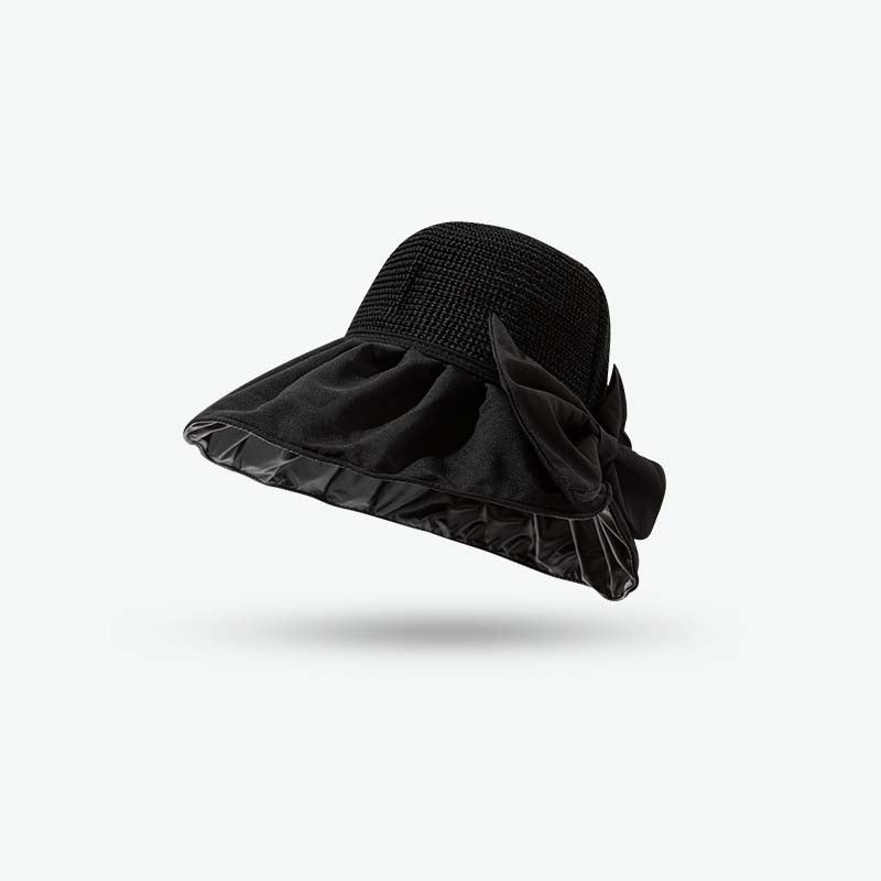 Adiffu Large Brimmed Bow Sunshade Hat