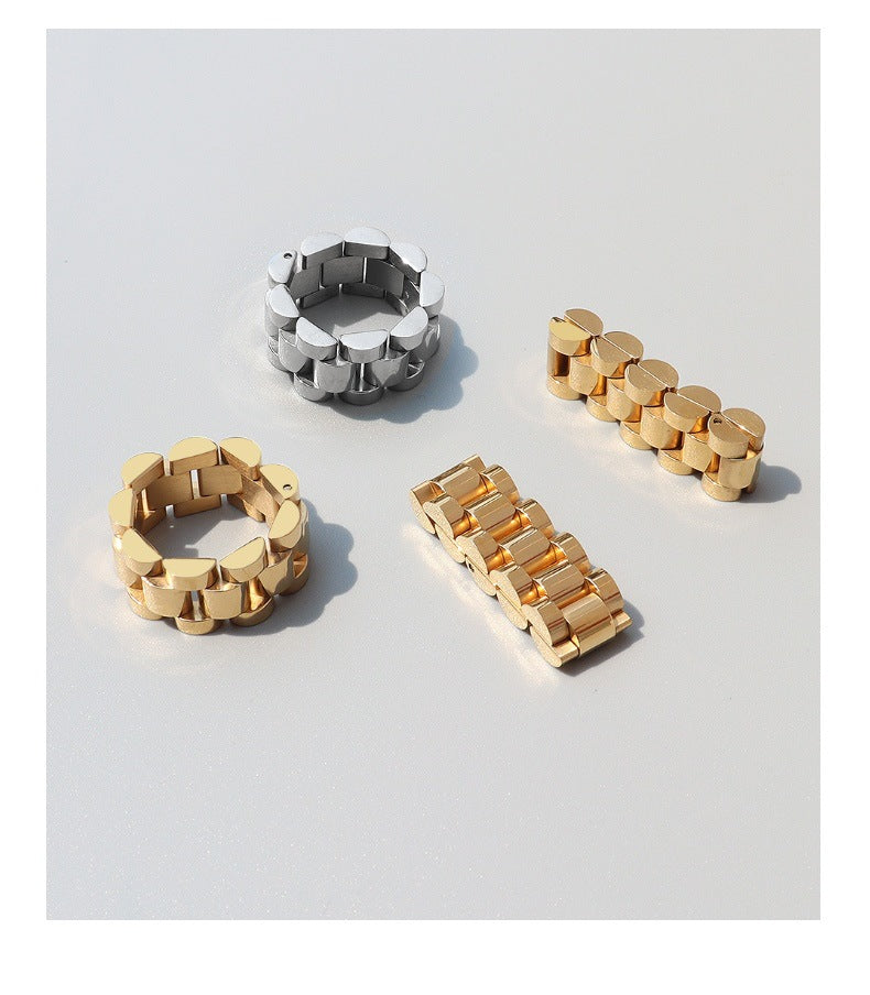 Adiffu Strap Type Heavy Industry Index Finger Ring
