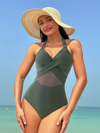Adiffu Modern Stylish One-piece Swimsuit For Lady