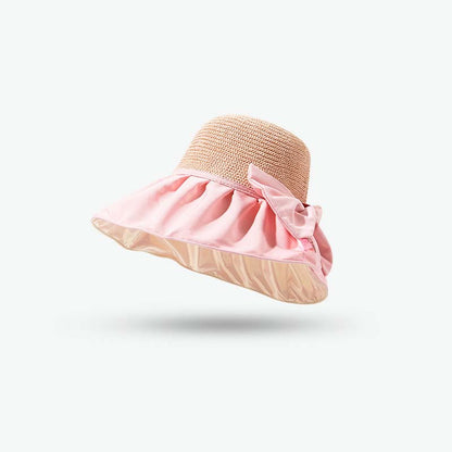 Adiffu Large Brimmed Bow Sunshade Hat