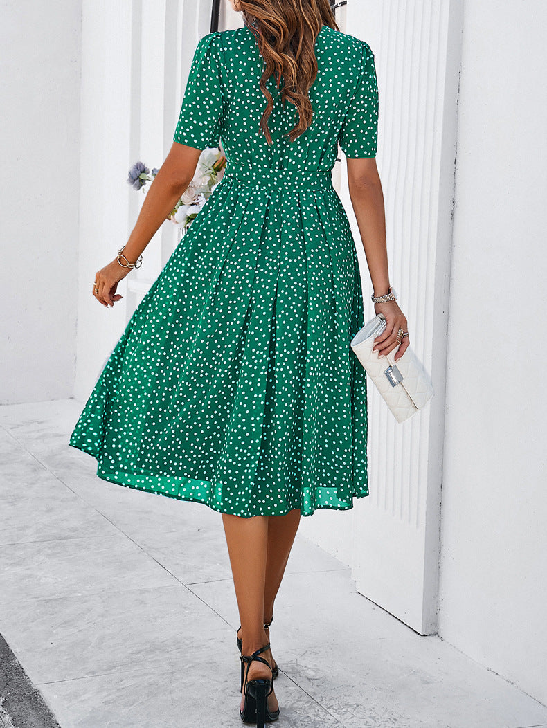 Summer Casual Polka Dot Print Dress