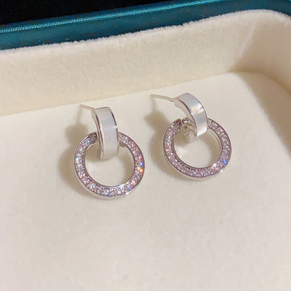 Stylish Geometric Fritillary Stud Earrings