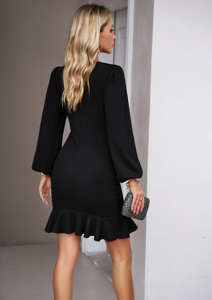 Stylish Puffy Sleeve Dress