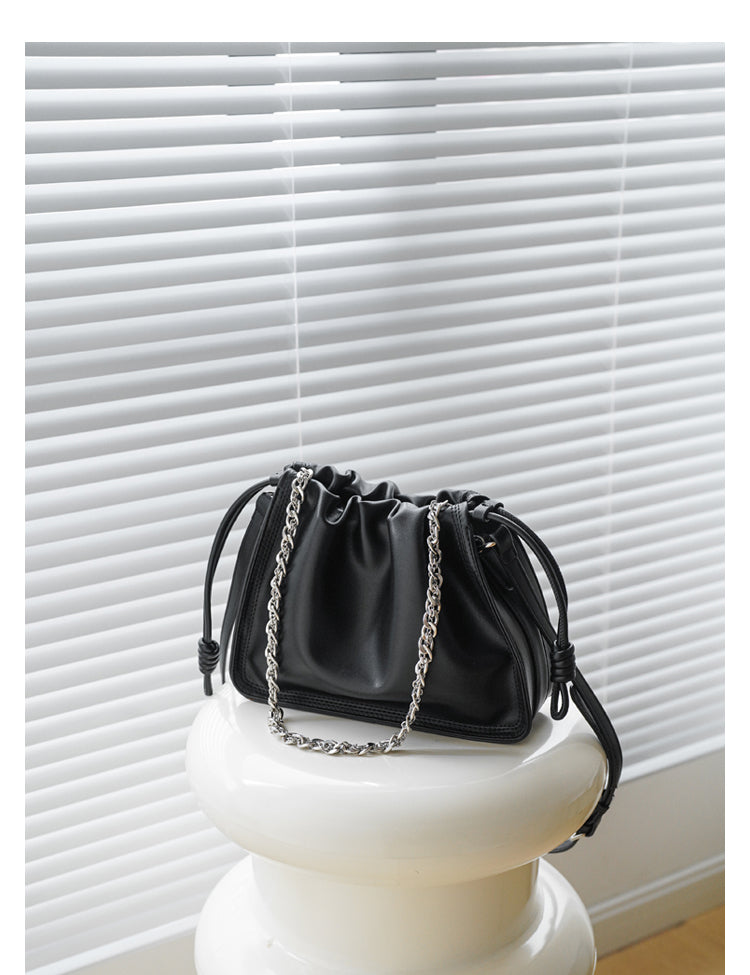 Adiffu Fresh Chain Pleated Bag