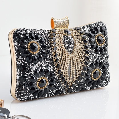 Adiffu Wedding Rhinestone Clutch Bag