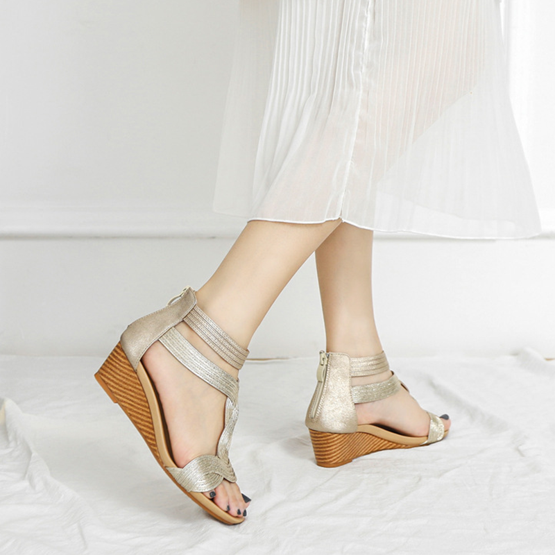 Stylish Women's Wedge Sandals Roman Shoes