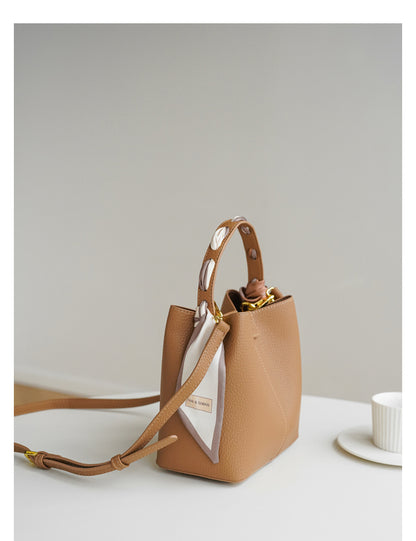 Adiffu Beige/Deep Yellow/Black Crossbody Bag And Handbag